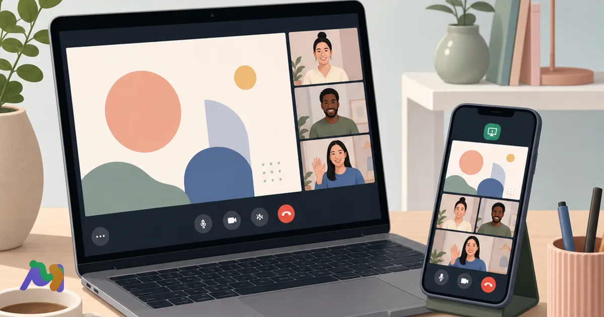 Cách chia sẻ màn hình Google Meet trên máy tính và điện thoại