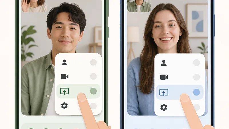 Chia sẻ màn hình Google Meet trên Android và iPhone