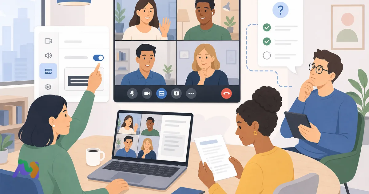 Cách lấy transcript Google Meet: bật chép lời, xem file và xử lý khi không thấy tính năng