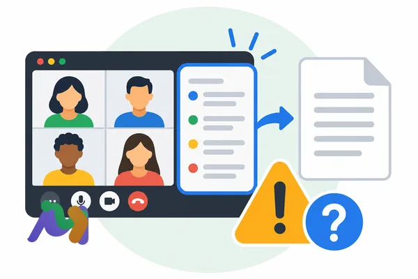 Cách lấy transcript Google Meet: bật chép lời, xem file và xử lý khi không thấy tính năng