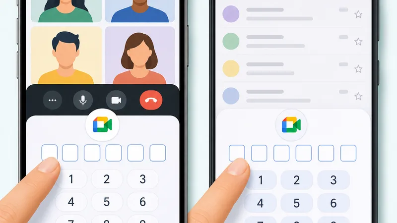 Vào Google Meet bằng mã trên ứng dụng điện thoại