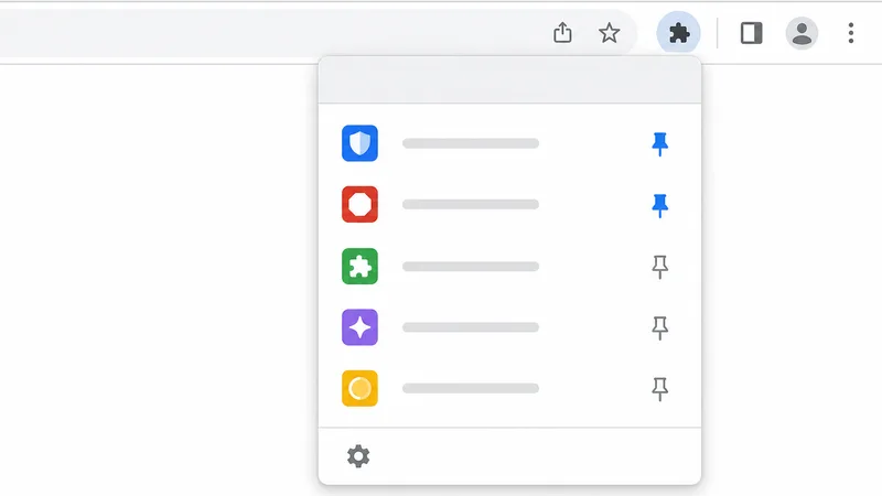 manage Chrome extensions trên Google Chrome
