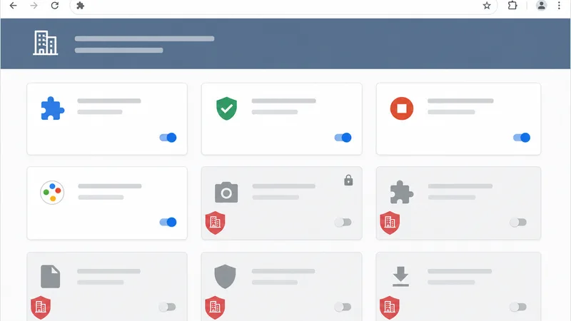browser managed chặn cài extension trên máy công ty