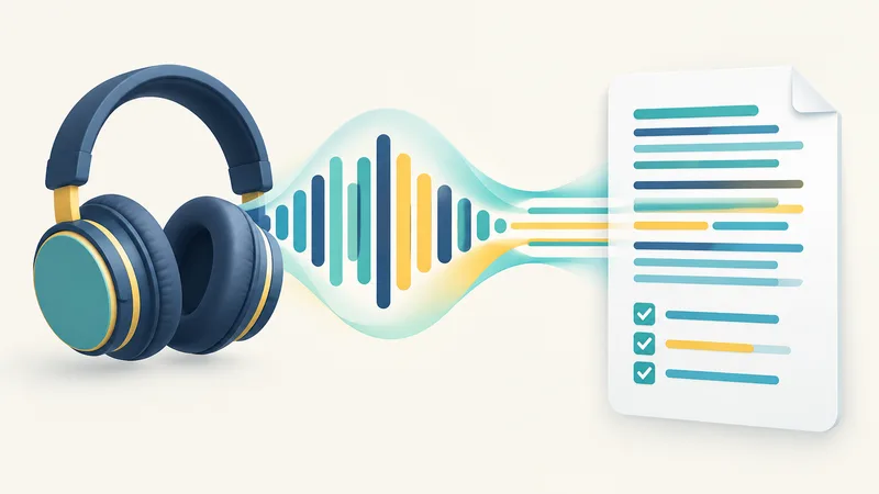 Zoom meeting audio turned into a written transcript with action items