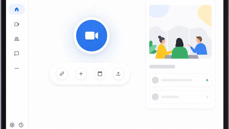 giao diện trang chủ google meet trên máy tính với nút tạo cuộc họp